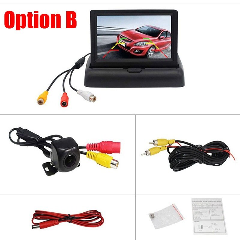 Màn Hình LCD Màu 4.3 Inch Có Thể Gập Lại Cho Xe Hơi Màn Hình 16 9 Màn Hình