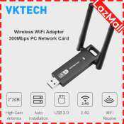 Portable USB WiFi Adapter - 300Mbps Wireless Network for Laptop/Desktop