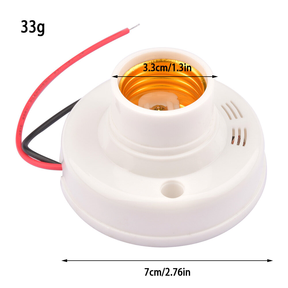 Shockley 220V Switch Plug Lamp Holder Plug-in Light Socket Convert Outlet to Light Bulb Socket E27 Screw Base Bulb Socket for Home Lighting