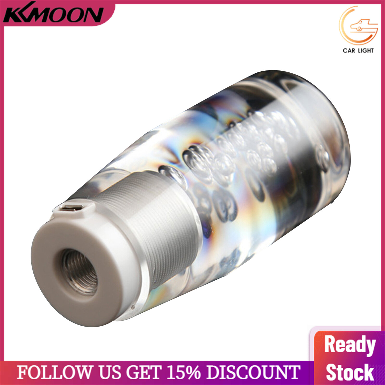 10cm Car Gear Shift Knob Shifter Crystal Style Manual Shifting Head Universal LED Shift Lever 10cm/15cm/20cm/25cm
