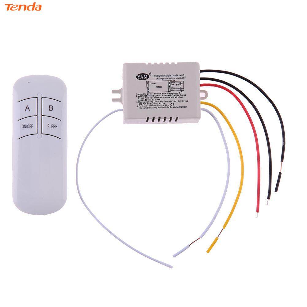 Wireless ON/OFF 220V Lamp Remote Control Switch Receiver Transmitter