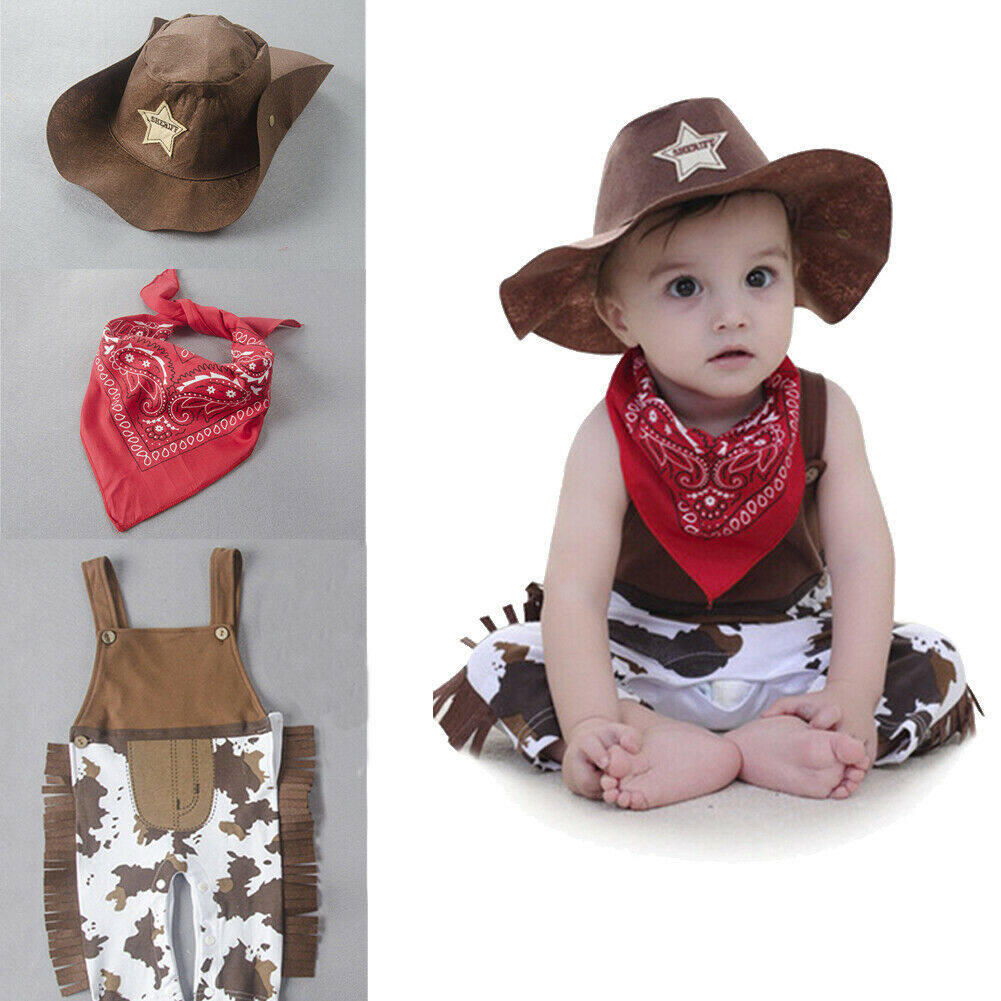 Mays Baby Western Cowboy Style Kids Costume Set Cosplay Costume