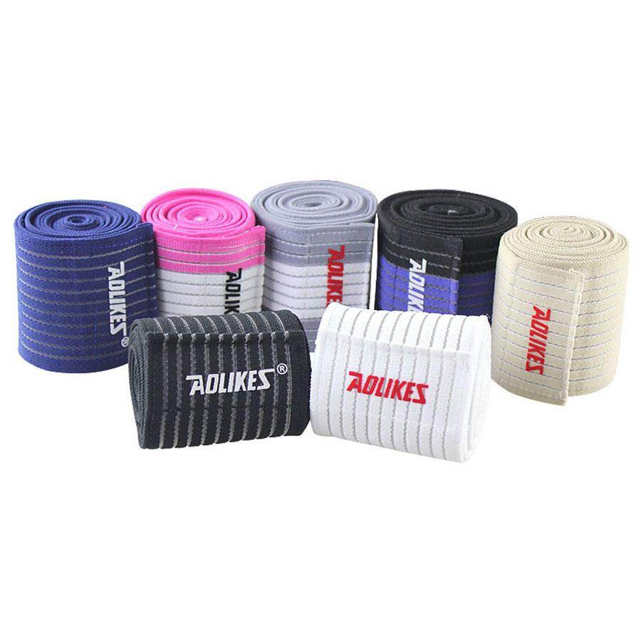 Yoomee 2 Chiếc Băng Thun Băng Giá Đỡ Đầu Gối Thể Thao Dây Đeo Băng Bảo Vệ Ống Chân Bảo Vệ Nén Cho Mắt Cá Chân Chân Bọc Cổ Tay Băng Quấn Quần Legging Kneepad Độ Co Giãn Cao 120 Cm Dây Đeo