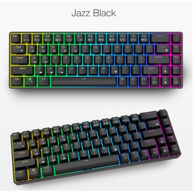 wireless keyboard Royal Kludge RK855 RK68 68 Keys RGB Mechanical ...