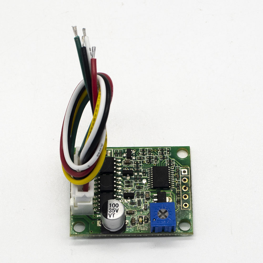 DC 6V-20V 3A 60W Three-phase Brushless Motor Speed Controller No Hall BLDC Driver Board Module with Cable 12V