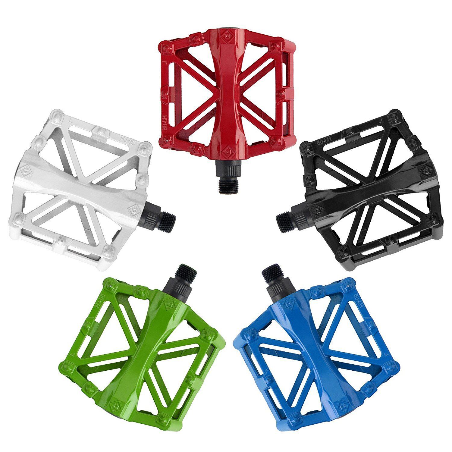 Bicycle flat aluminum alloy pedals multicolor mountain bike bicycle bearing pedal bicycle parts mountain bike pedal mountain bike pedal