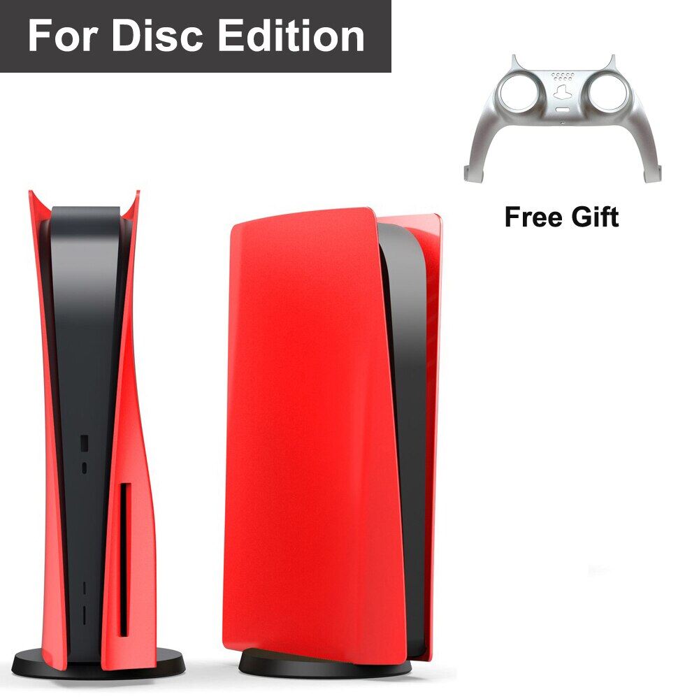 Faceplate for Ps5 Housing Shell Digital Edition Plastic Hard Plate Skin Case Replacement Dustproof for Playstation 5 Console