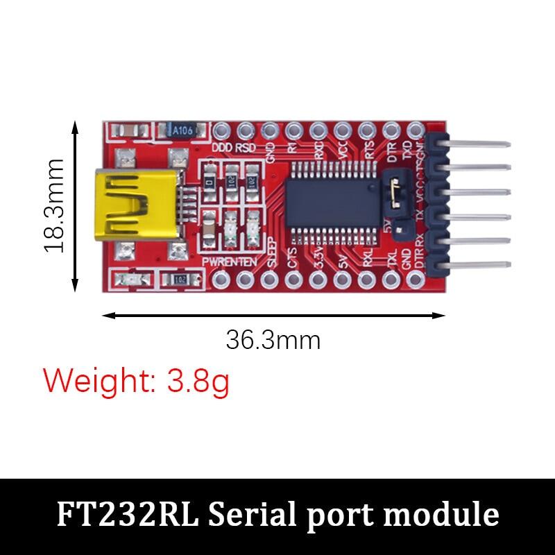 WAVGAT FT232RL FTDI USB 3.3V 5.5V โมดูลอะแดปเตอร์อนุกรมเพื่อ TTL สำหรับ ...