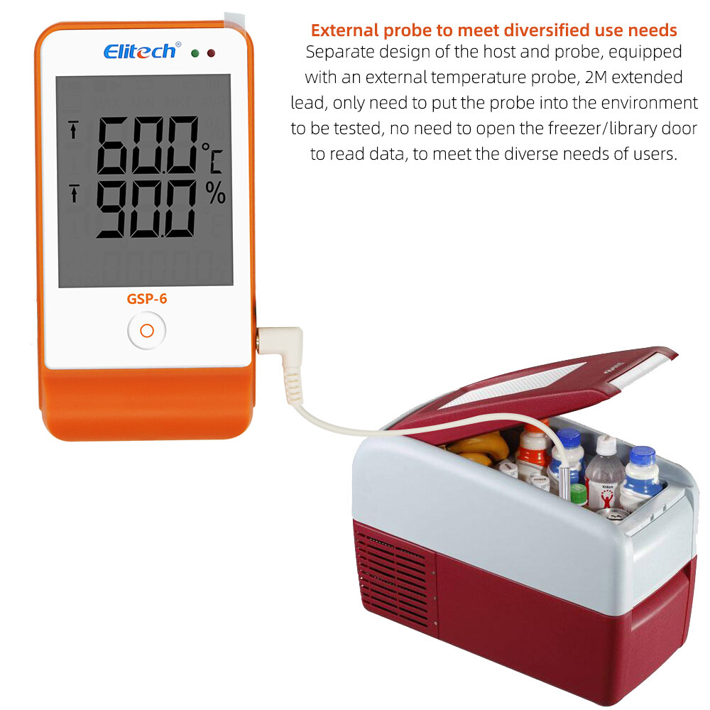Digital USB Temperature Humidity Data Logger RC-4/RC-4HC/RC-5/GSP-6/RC-5+ LCD with External Sensor Cold-chain Transportation Digital USB Data Logger