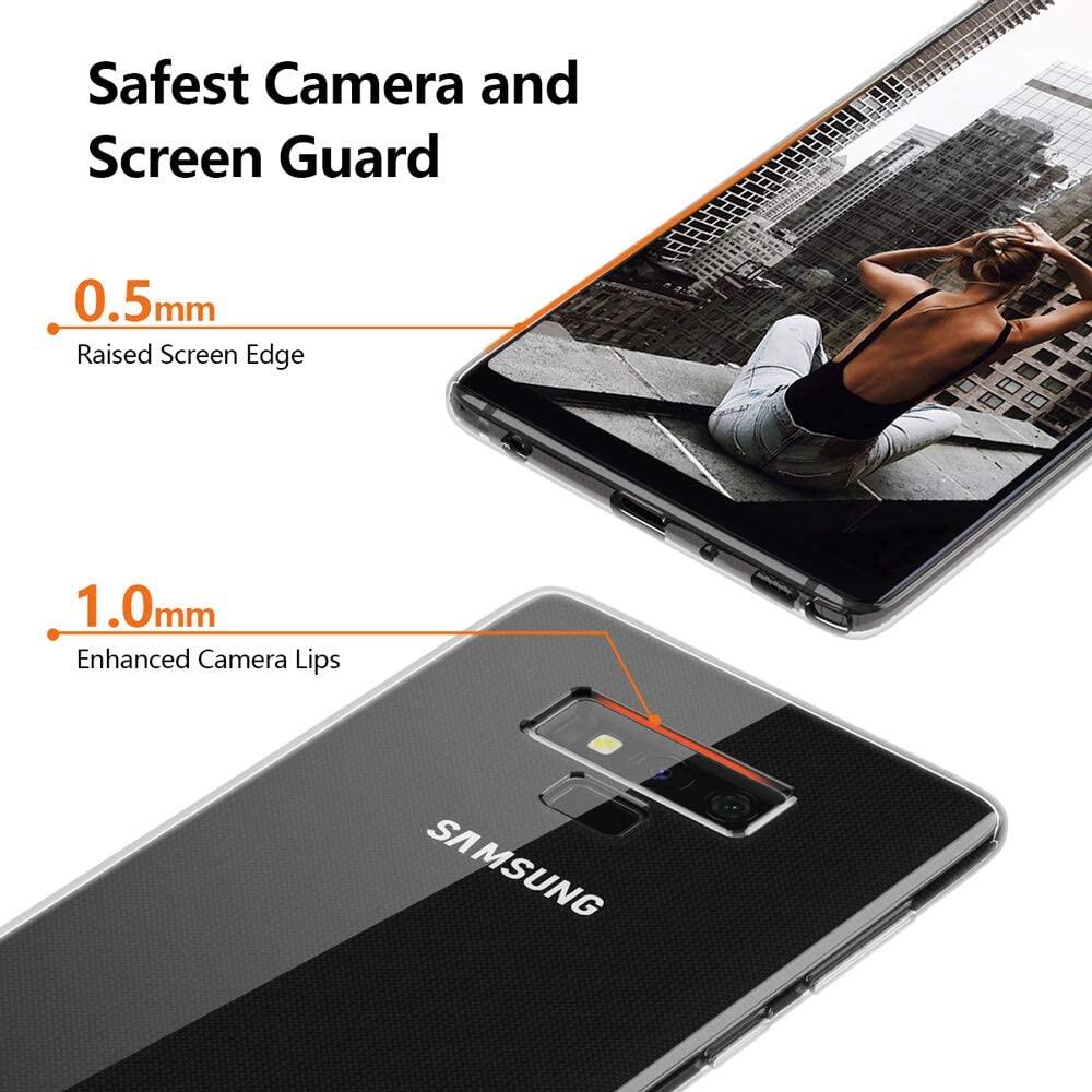 LUOWAN Ốp Lưng Galaxy Note 9 Ốp Bảo Vệ TPU Mềm Trong Suốt Mỏng Chống Trượt Cho Samsung Galaxy Note 9-Trong Suốt