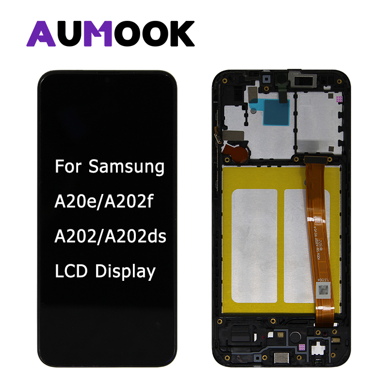 Original LCD For Samsung A20e lcd display For Samsung A202 A202F A202DS LCD Screen Touch Digitizer Assembly For SAMSUNG A20e LCD