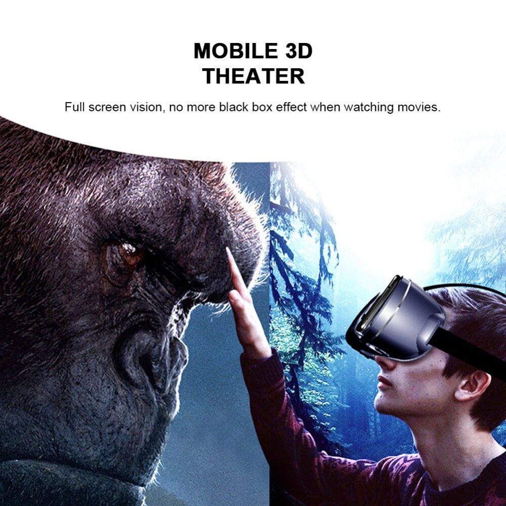 Kính Thực Tế Ảo VRG Pro 3D Góc Rộng 120 Độ Toàn Màn Hình Trực Quan Dùng với Tất cả các dòng Điện Thoại Thông Minh 3.5-7 inch