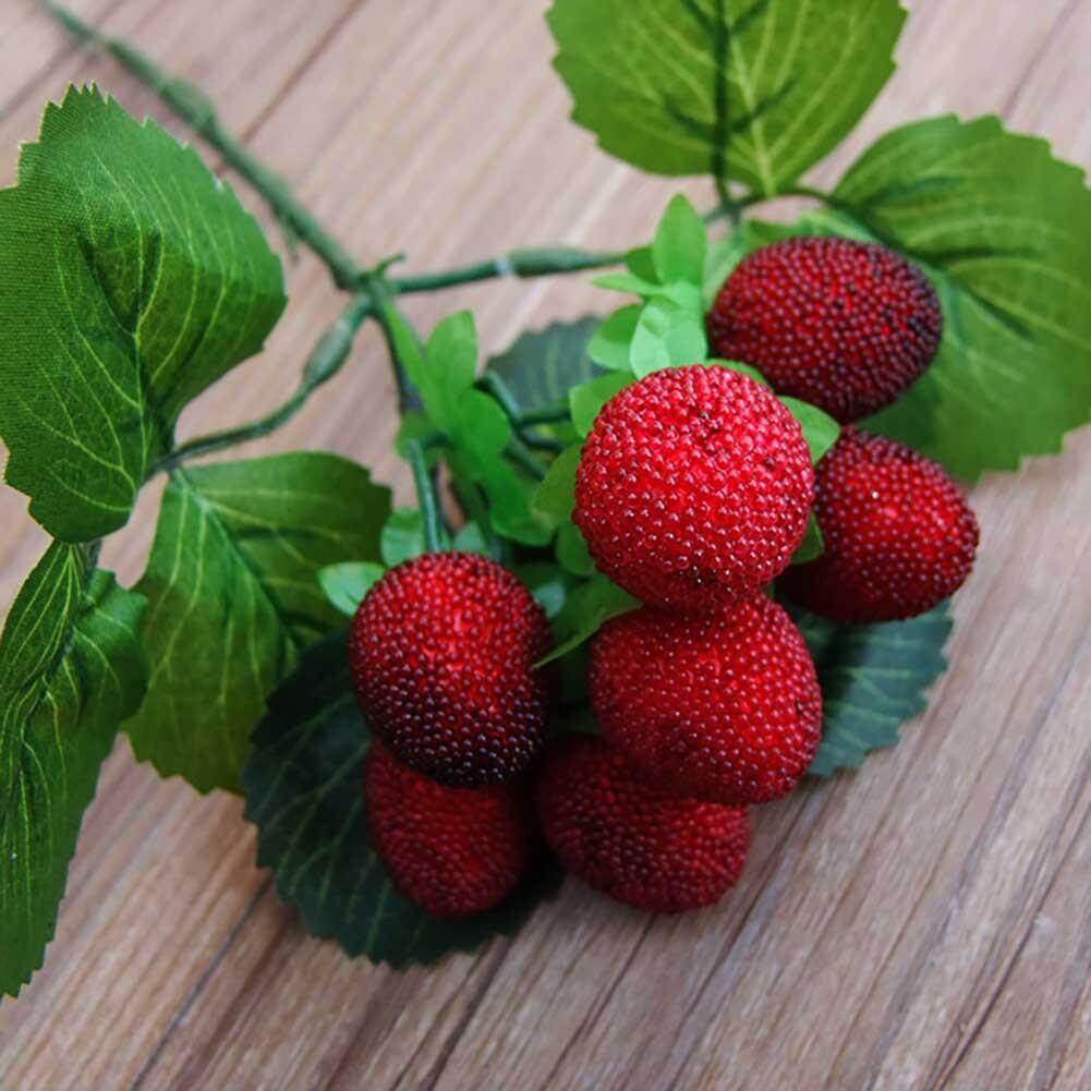 Fake Strawberry Decor Party Red Decorative Artificial Plastic Display Newest