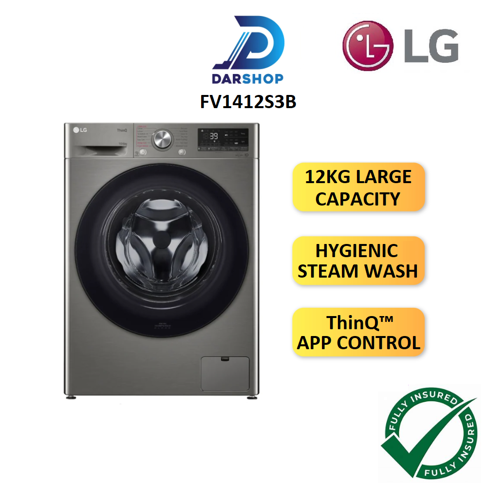 LG Front Load Washing Machine Inverter 12KG APP Control AI Direct Drive