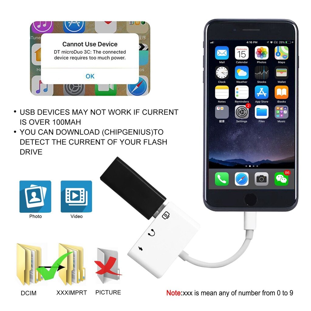 Bộ Chuyển Đổi 3 Trong 1 Lightning Sang Audio USB 3 Bộ Chuyển Đổi Đầu Đọc Thẻ Camera Lightning Sang USB 3 Cho iPhone iPad IPod