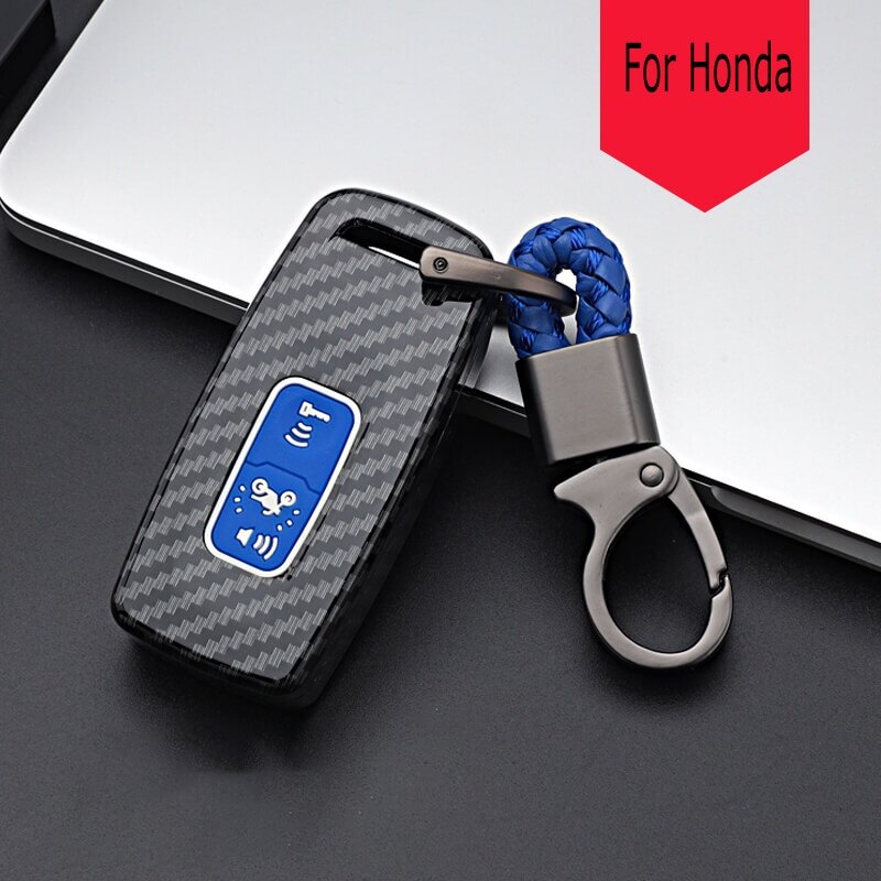 HONDA Pcx 160 Remote Key Carbon Fiber Silicone Case Cover Pcx 160 Motorcycle Accessories Car Key Cover