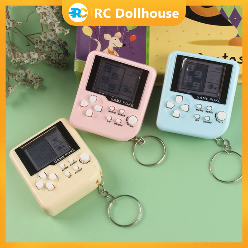 Graduation Gift Mini Handheld Electronic Game Toy Multicolor Cute Key Chain Pendant Nostalgic Toy