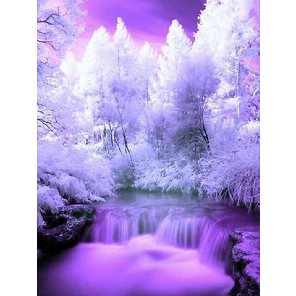 Full Round Drill Rhinestone Picture DIY Fascinating Nature Diamond Painting