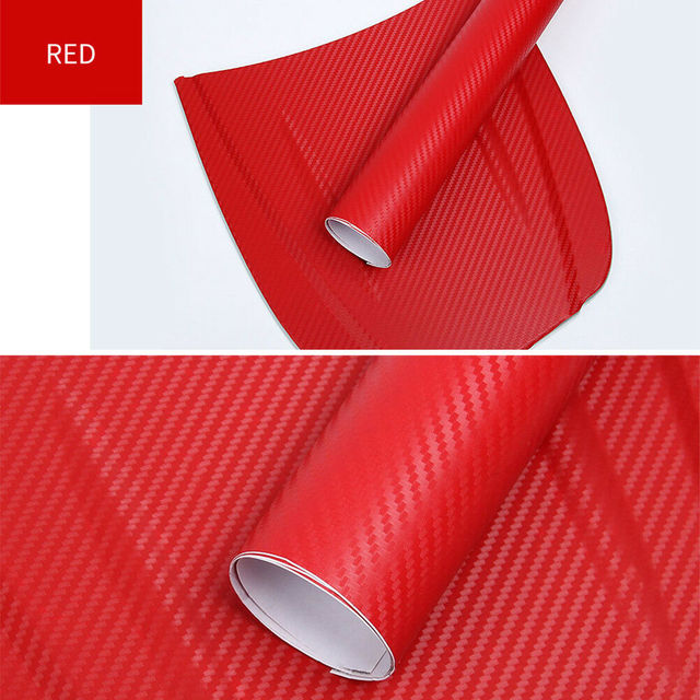 3D Carbon Fiber Car Sticker Multi-color Roll Film Vinyl Wrap Film Car ...