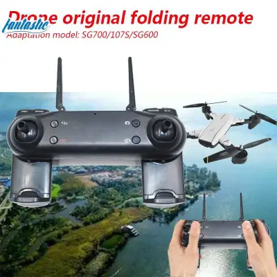 Fantasticmall for SG700/107S/SG600 Drone 2.4GHz Black Transmitter Telecontroller Remote Control Aircraft Helicopter Airplane Quadcopter Gravity Induction Controller Remotecontroller
