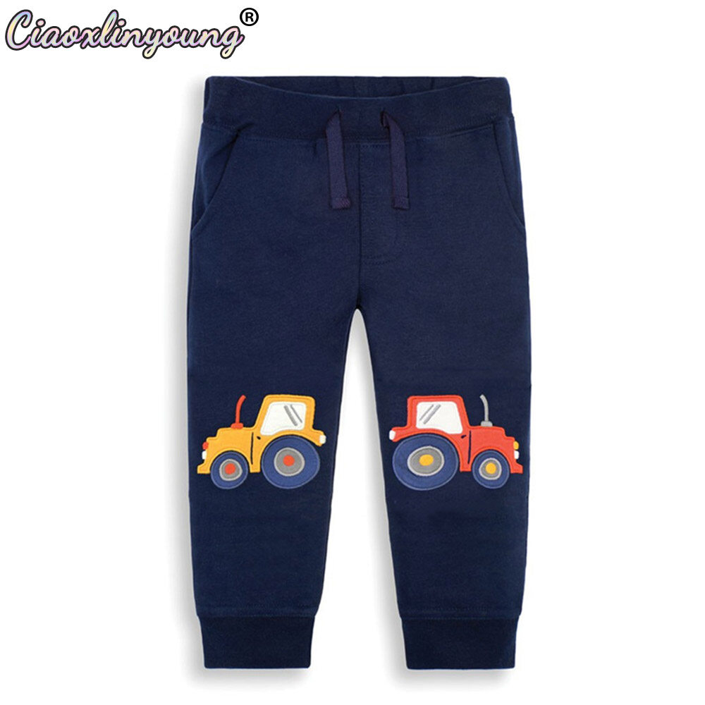 Ciaoxlinyoung New Kid Boys Clothing Bottoms Pants Sports Pants Cartoon  Embroidery Car Vehicles Casual Pants Trousers Cotton 1-9 Years | Lazada