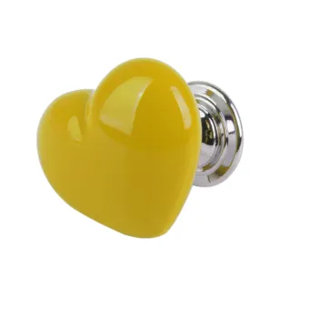 Blesiya Heart Shaped Ceramic Door Drawer Cabinet Handle Pull Knob