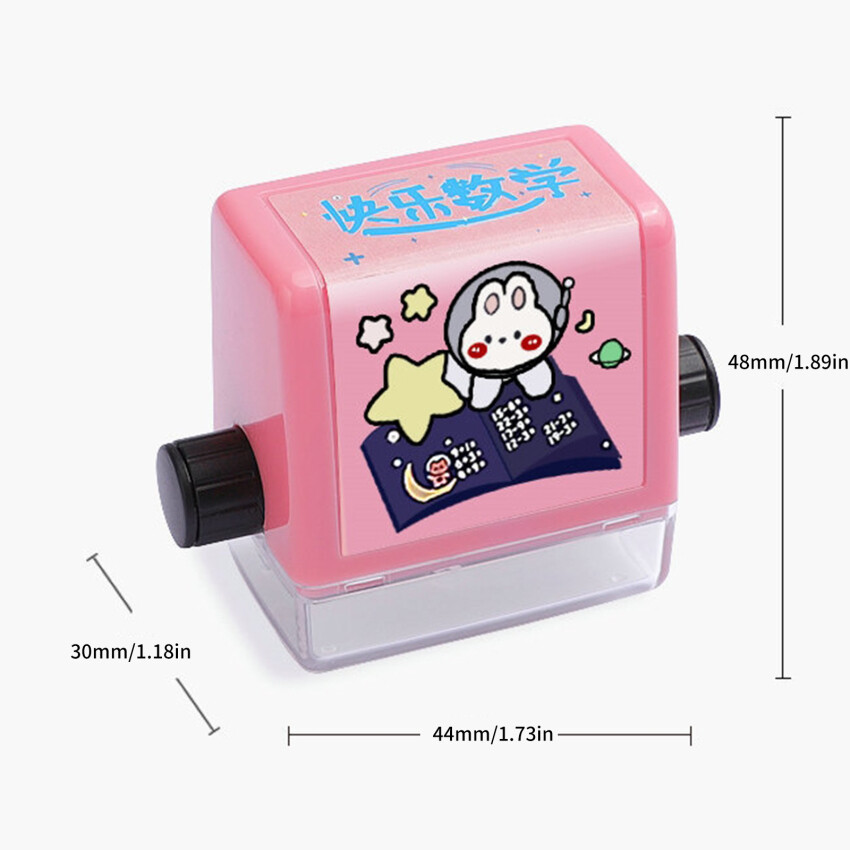 【Hot Sale+In Stock】Math Practice Number Rolling Stamp Addition And Subtraction Question Stamp Within 100 Pupils Maths Questions Digital Roller Type