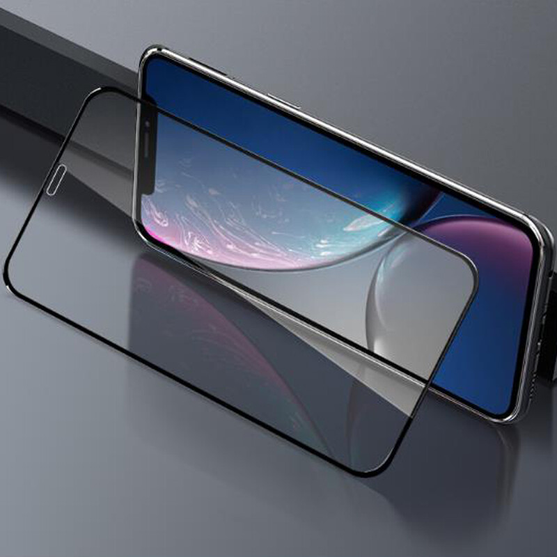 Black color Full screen tempered glass screen protector for iPhone 6 6S Plus 7 8 7+ 8+ X iPhone XS Max XR iPhone 11 Pro Max screen film