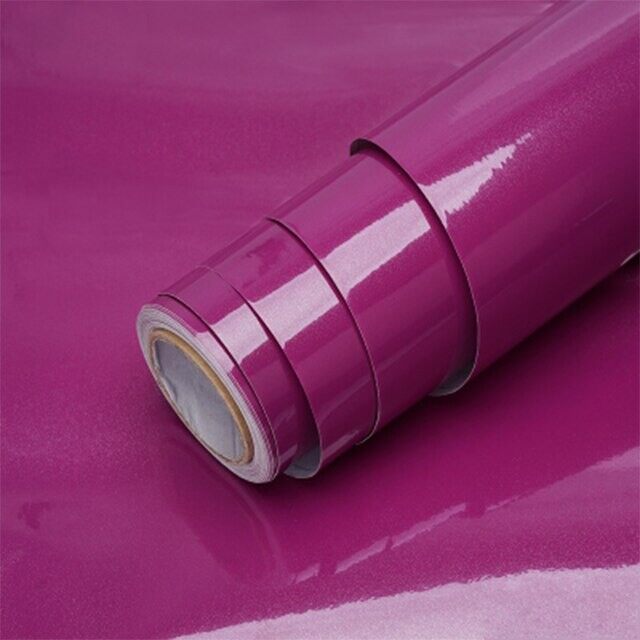 【2022 Hot Item】 Plain Color Glossy & Matte Waterproof PVC Self Adhesive Wallpaper Sticker Wall sticker Vinyl Film Removable Wallpaper Sticker For Kitchen Deco Shelf Liner Contact Paper for Cabinets Wall Stickers(Sticker Material Peel and Stick)