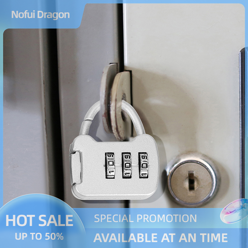 Nofui Combination Password Lock Portable Travel Luggage Case Security Lock Padlock
