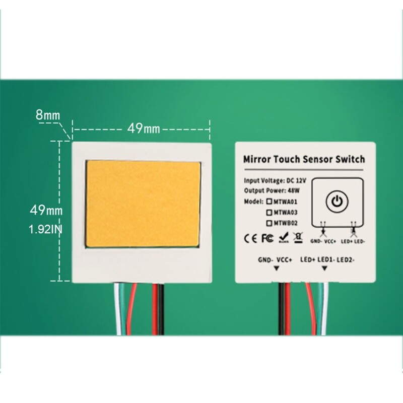 【New Arrival】 Mirror Lamp for Touch Sensor Isolated for Touch Switch Module for Mirror Headlig