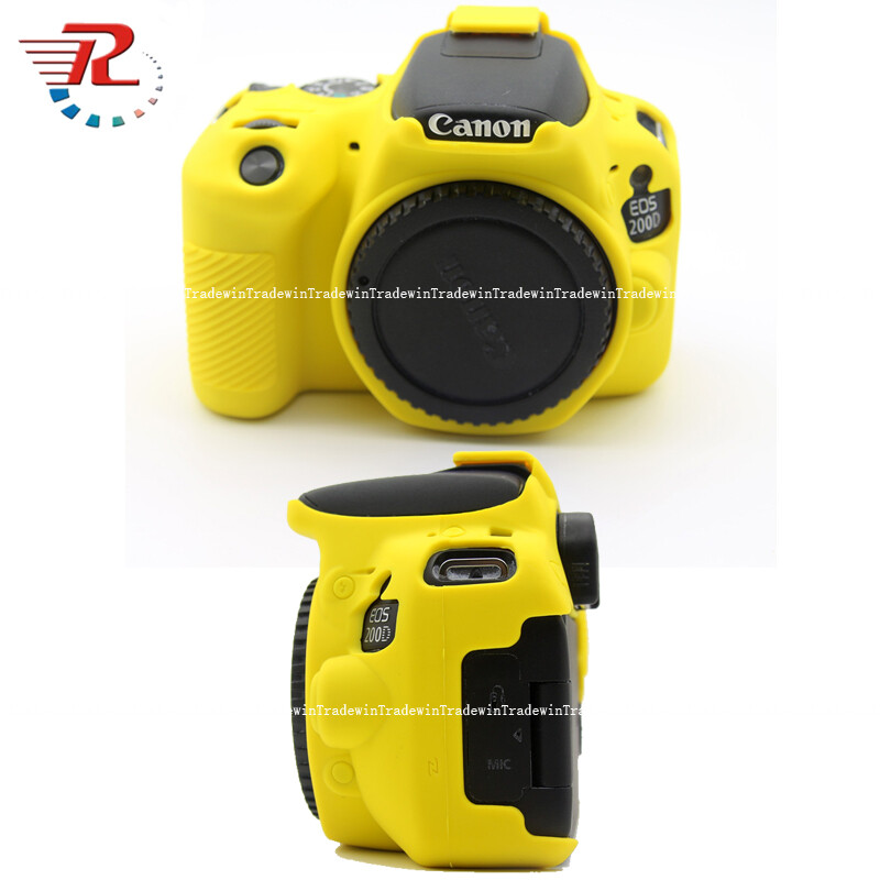 Silicone Rubber Camera Body Case Cover For Canon EOS 200D Mark II