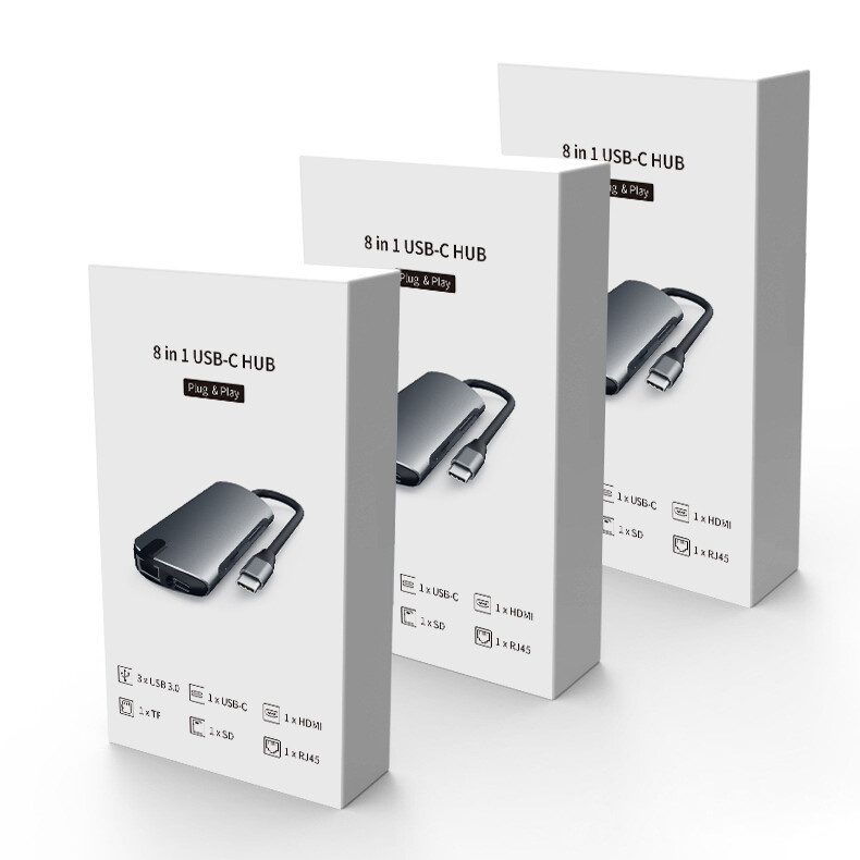 JDB USB C HUB ประเภท C ถึง HDMI 4K-compatible USB 3.0อะแดปเตอร์ HUB C ...