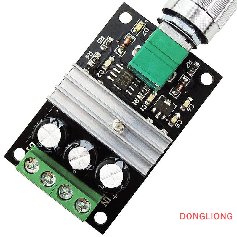 DONGLIONG PWM DC Motor Speed Controller 6V 12V 24V 28V 3A Speed Regulator Switch