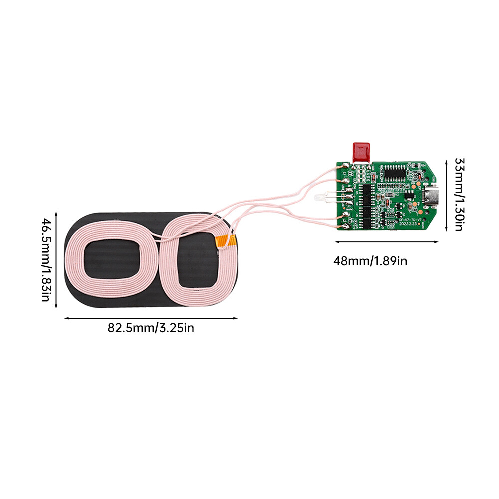 [100% original] Aideepen 15W High Power Wireless Charger Module Wireless Charger Transmitter Module PCBA Board Coil Support PD Fast Charging