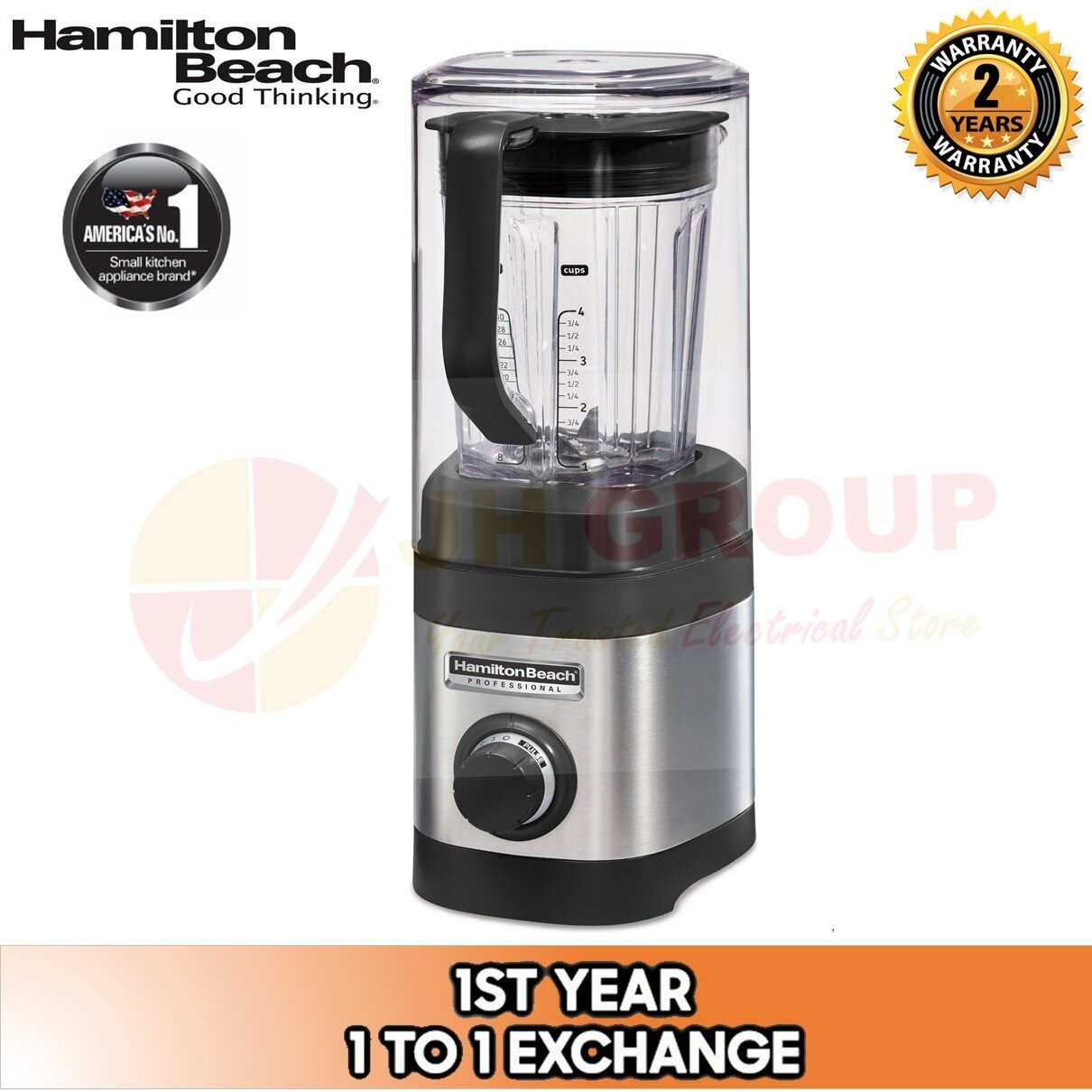 HAMILTON BEACH PRO 8 IN 1 PERFORMANCE BLENDER with QUIET SHIELD 58915-SAU