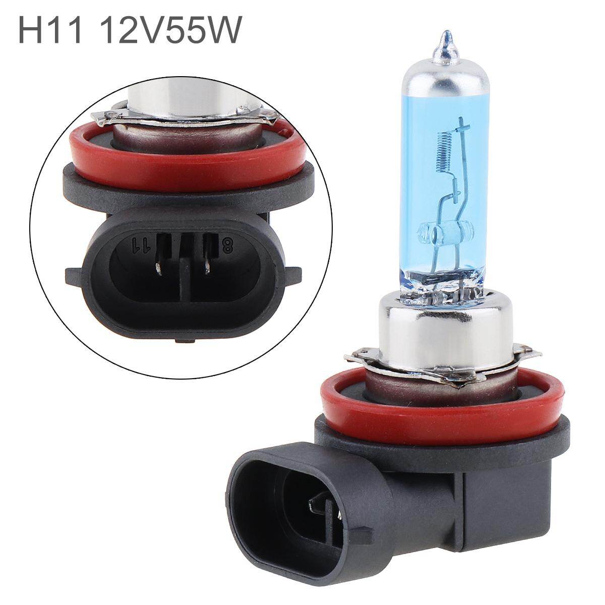 Universal 12V H11 55W / 100W 5000K White Light Super Bright Car Halogen Lamp Auto Front Headlight Fog Bulb Car Light