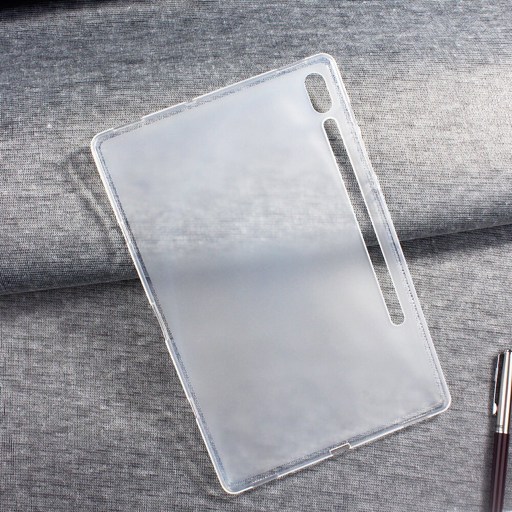 Jelly case for samsung galaxy tab s8+ s8 plus sm-x800 x806 x808 s7+ t970 t975 s7 fe t730 t735 s7 plus clear cover