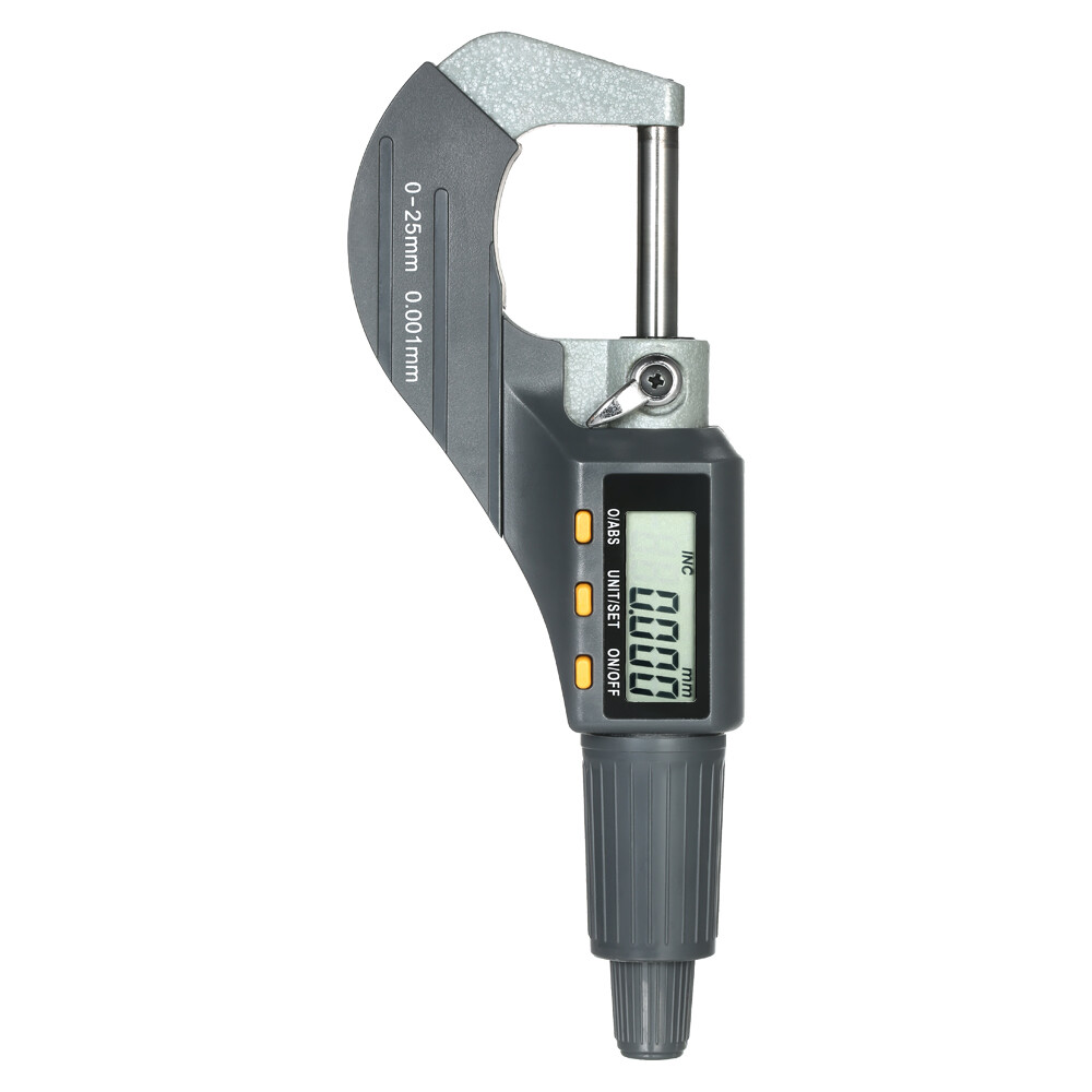 Digital Micrometer 0-25mm Electronic Digital Outside Micrometer 0.001mm High Precision Depth Micrometer Micro Caliper