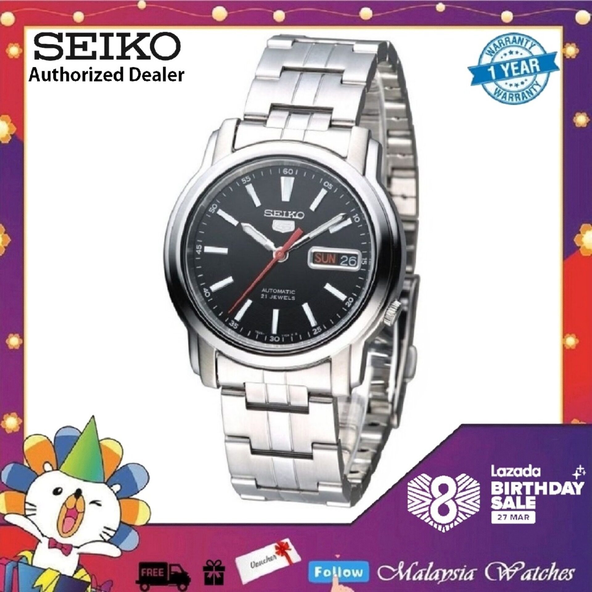 seiko 5 steel bracelet