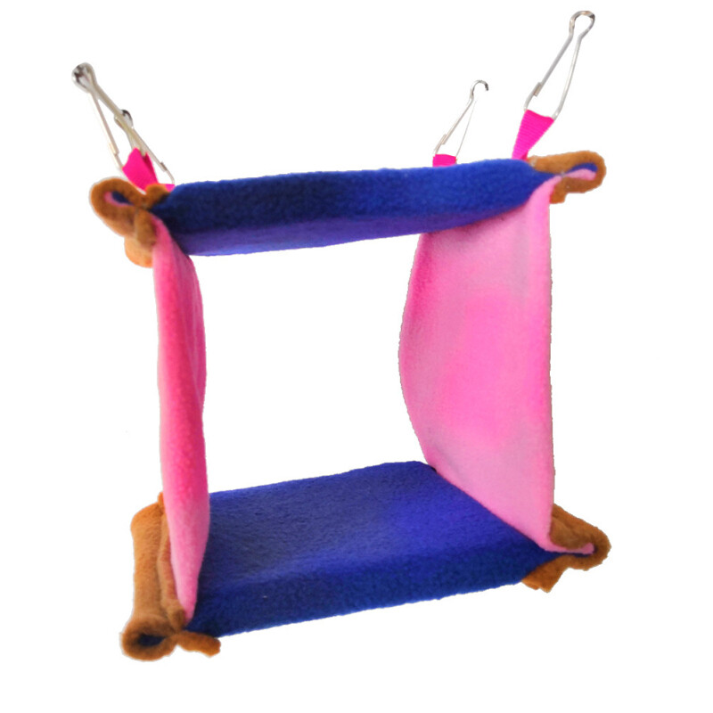 Parrot Hanging Plush Hammock Comfortable Breathable Thickened Warm Triangular Nest Tent Bird Supplies