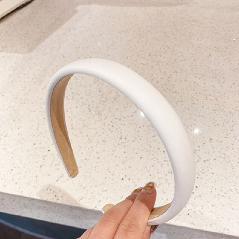 MIAOYA New Color Sponge Hair Band For Women Fashionable High-end Wide Hair Band Exquisite Birthday Gift