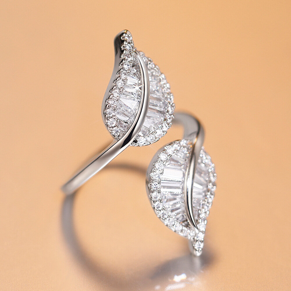 Open Ring Women's Micro Set Zircon Super Sparkling Exquisite Jewelry