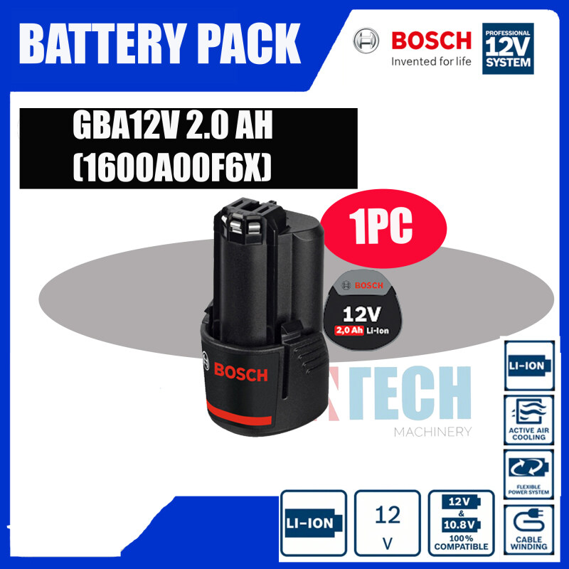BOSCH GBA12V 2.0AH LI-ON BATTERY (1NO BATTERY)