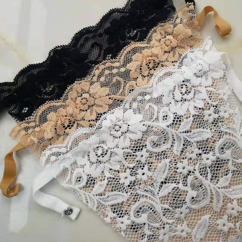 Fnr8 women's invisible lace closure solid color lace front bra insert underwear lace