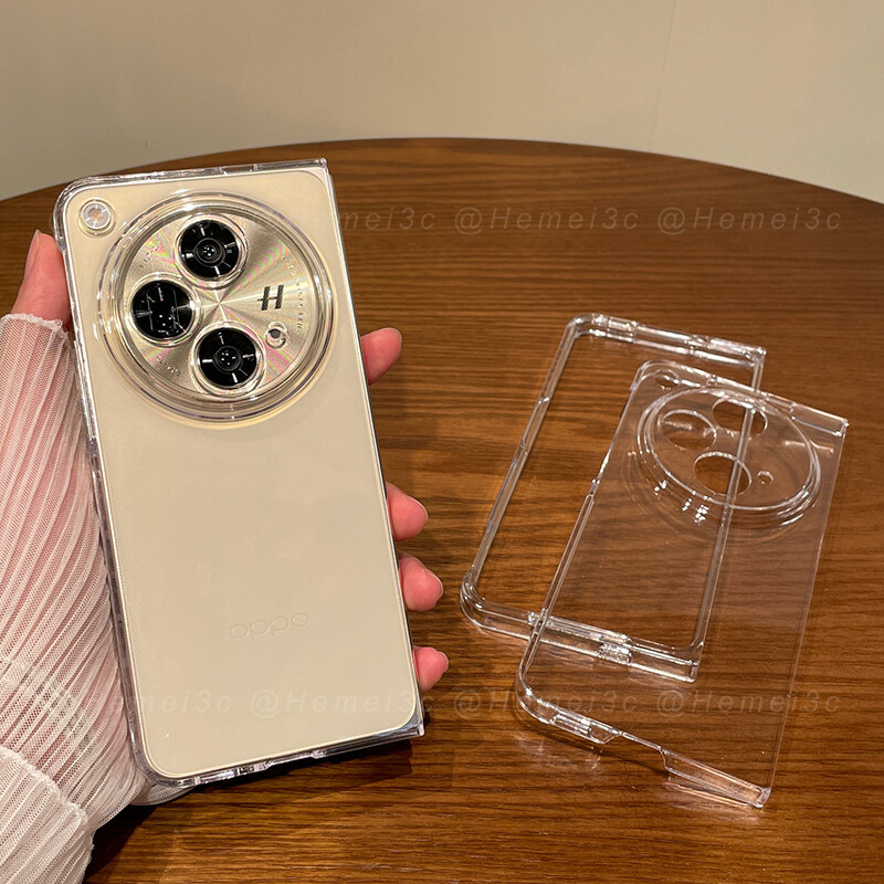 For OPPO Find N3 Casing Transparent Ultra-thin Hard PC Phone Case Cover
