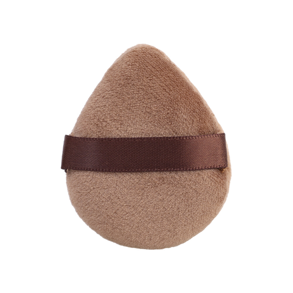 Velvet Brown drop-shaped powder puff double puff Loose Powder Puff powder wet and dry use