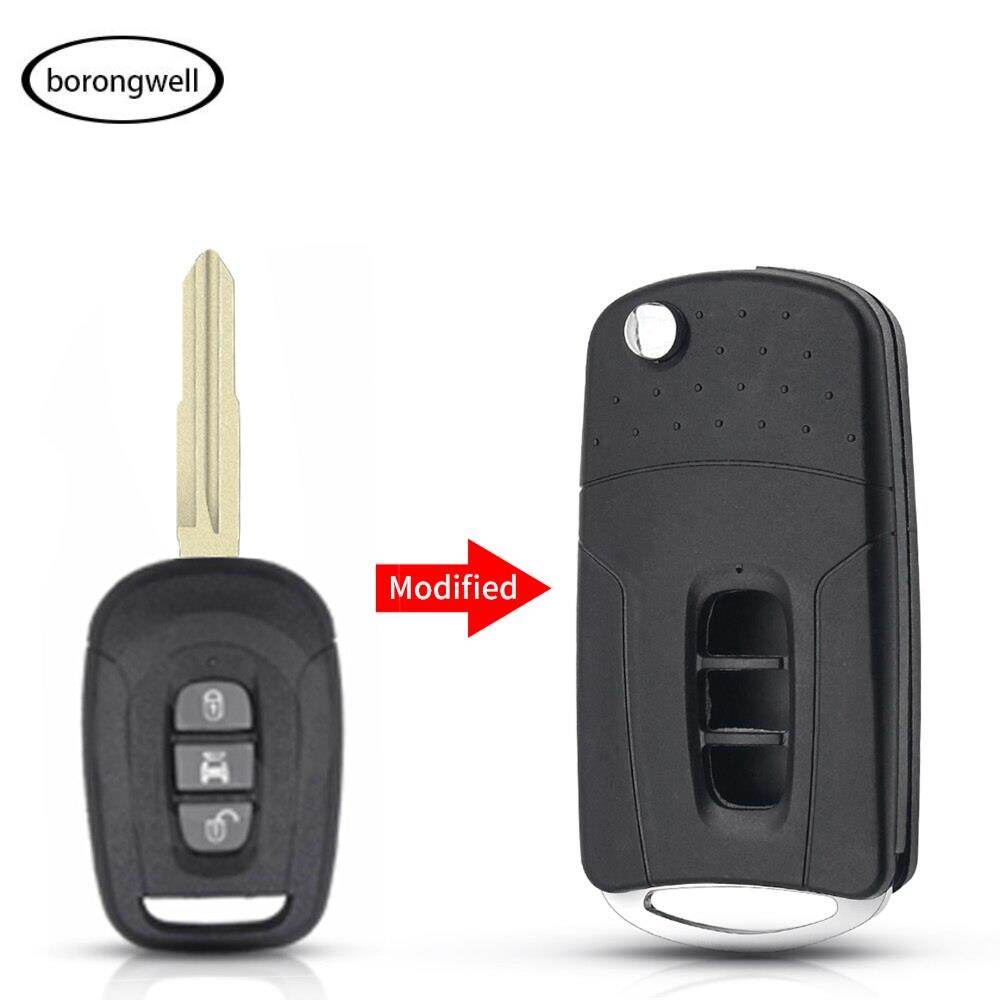 3 Buttons Replacement Flip Remote Car Key Shell Case For Chevrolet Captiva 2006-2009 Modified Blank Folding Key Cover