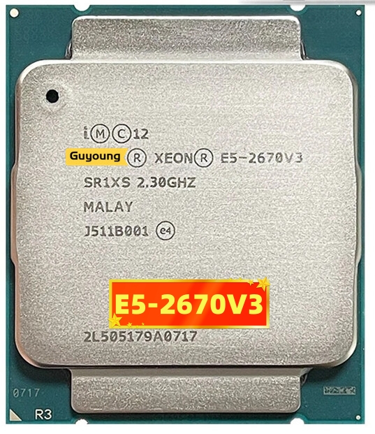 Xeon e5 2670v3 e5 2670 v3 e5-2670v3 e5-2670 v3 sr1xs cpu processor x99 2.30ghz 30m 12-cores lga2011-3