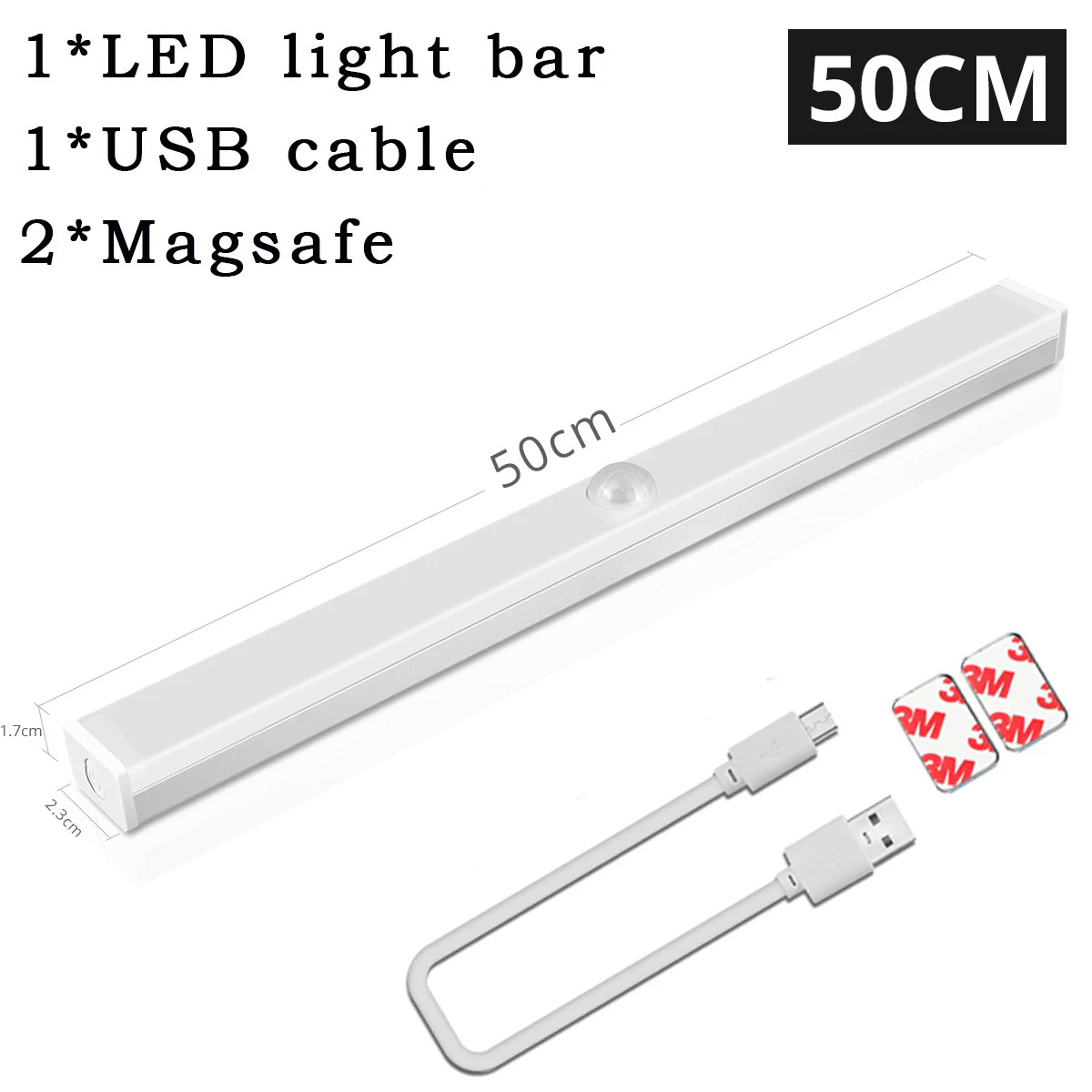 LED manusia Sensor badan cahaya Bar pintar penyerapan magnetik Self ...